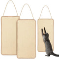 Dansydaisy 2 Pack Sisal Door Cat Scratcher Hanging Scratching Mat, Natural - color: Natural