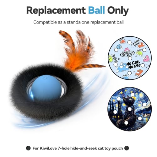 Interactive Cat Toy Ball-Automatic Motion Activated Moving Ball Toys - color: Blue