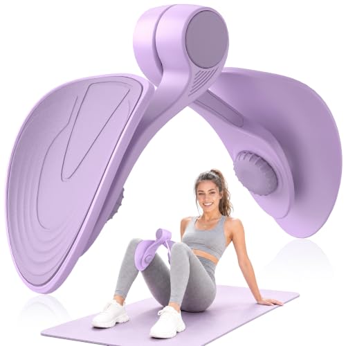 Pelvic Floor Exercise Devices 35lb Inner Thigh Hip Trainer Kegel Exerciser - color: Purple