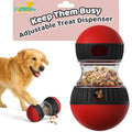 Interactive Dog Treat Puzzle Toys Food Dispensing Enrichment - color: Red