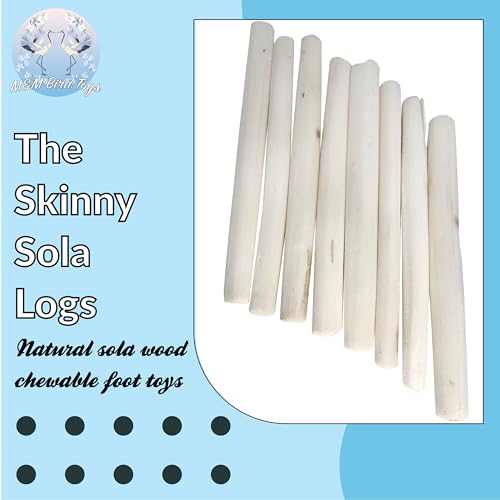 5513 Skinny Sola Logs Pk12 - Bird Foraging Chew Toys - color: Skinny Sola Logs, size: Pack 12