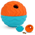 Brightkins Tough & Tumble 2 Piece Treat Dispenser: Small Textured Ball