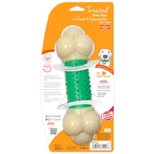 Nylabone Power Chew Double Action Barbell Bone Dog Chew Toy, X-Large - size: X-Large