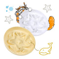 2 Pcs Cat Slow Feeder Bowl – Whisker Friendly Melamine Puzzle Feeding Cat Bowl for Slow Eating – Wet & Dry Food – Dishwasher Safe, Lightweight, Non-Slip (Buttercream + Shell White, 6.3'') - color: Buttercream + Shell White