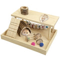 Hamiledyi Hamster Playground Wooden Cage Accessories, Gerbil Climbing Toys