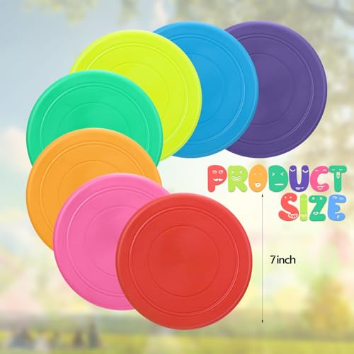 Vinsot 28 Pcs 7 Inch Flying Discs Bulk for Kids Dogs