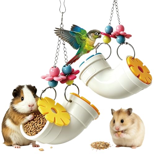 2 PCS Hanging Foraging Chew Toy Interactive Treat Dispenser