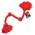 Playology Tug Rope Dog Toys for Large Breed Dogs - Mega Size, Beef Scent - size: Mega, style: Beef