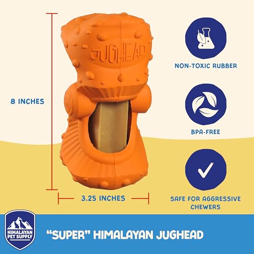 Himalayan Dog Chew Jughead Super Sized Dog Chew Holder, Hold Chews & Treats - style: Super