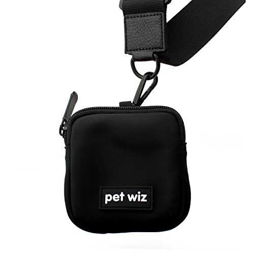 pet wiz Dog Walking Bag with Adjustable Strap - color: Black