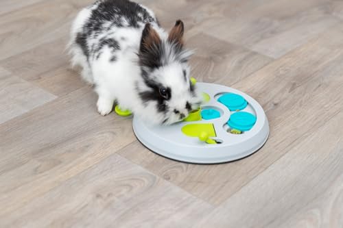 TRIXIE Hide N Slide Rabbit Activity - Small Animal Interactive Toy for Mental Stimulation, Enrichment, Hide and Seek, Brain Teaser, Enhances Cognitive Development
