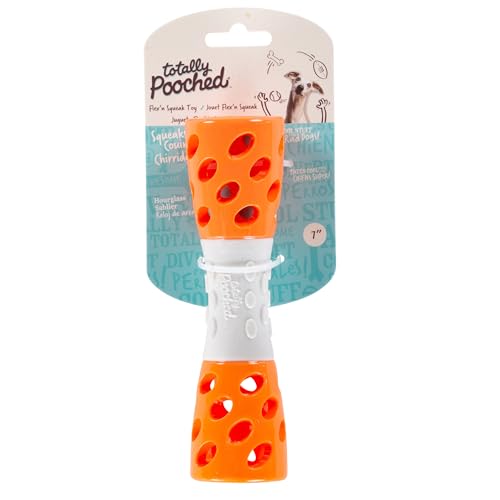 Messy Mutts Totally Pooched Toss n Stuff Hourglass, 7 Inch, Orange - color: Orange