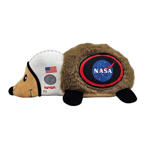 NASA Plush Hedgehog Toy for Dogs & Cats, Cool Soft Pet Toy for Fun and Interactive Play, Dog Chew Toy with Squeaker - style: Hedgehog Toy