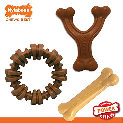 Nylabone Power Chew Customer Favorites Dog Chew Toys, 3 Count, Small - color: Bundle, size: Small