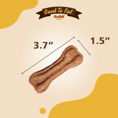 Gootoe Natural Buffalo Dog Treats, Bone Shaped, 1.5 lb, Pack of 3 - size: 4.5 Pound (Pack of 1)