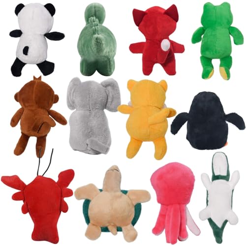 Squeaky Dog Toy for Puppy Small Medium Dogs, Stuffed Samll Dog Toys 12 Pack - color: 12 Pack Mixed Animals