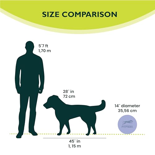 FitPaws® Dog Balance Disc, Exercise Equipment, Rehabilitation + Training, - color: Blue, size: 14"