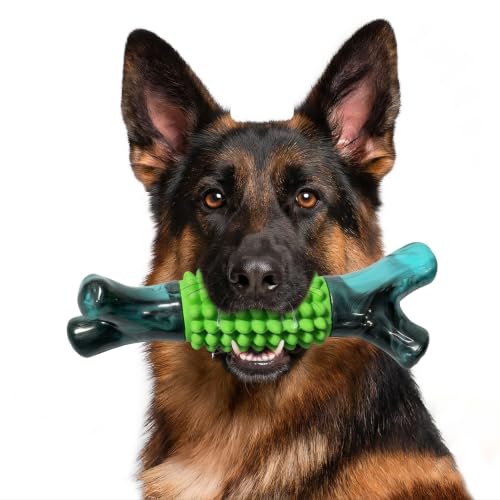 Dog Toys for Aggressive Chewers, Tough Stick Chew Bone - color: 03-dark green