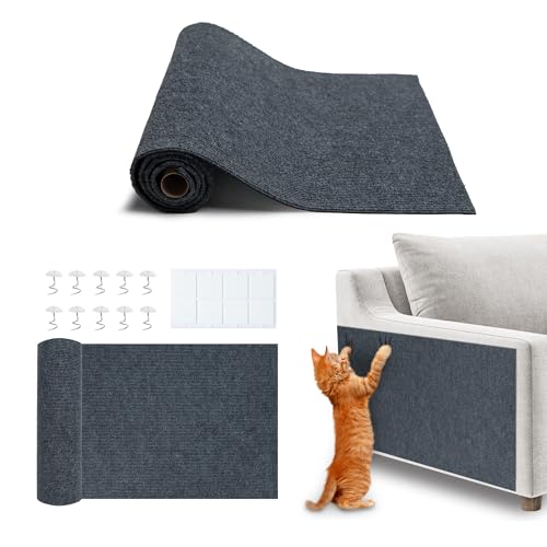 Catify Peel & Stick Cat Scratching Mat - Gray, L:78" - color: Gray Mat - L: 78"