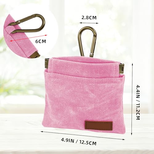 1 Pcs Pocket Pet Training Pouch,Dog Treat Pouch (Pink) - color: Pink