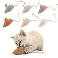 Catnip Mice Cat Toys, 6 Pcs Interactive Fabric Mouse Toys for Indoor Cats - size: Small