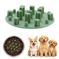 Slow Feeder Insert for Cat and Dog Bowls, Medium 4.8 Inch, Green - color: Green, Medium