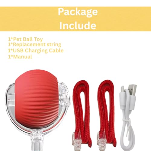 Interactive Cat Toy Ball – Automatic Self-Moving, Motion-Activated, USB-Rechargeable, Quiet LED Chase Modes, Indoor Exercise & Enrichment for Bored Cats & Kittens