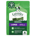 Greenies Large Natural Dental Dog Treats, Original Flavor, 8 Count - size: 8 Count (Pack of 1)