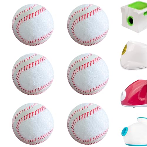 X-Small Dog Tennis Balls Dog Toys Ball 1.72" Pack of 6, Fit Ball Launchers - color: Baseball style