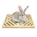 Litewoo Rabbit Scratch Board Claw and Teeth Care Chew Toy Bunny Wood Pad, B - color: C 12.60x9.84 inch