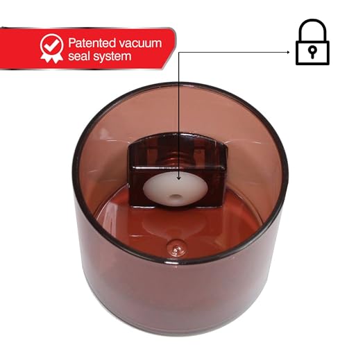 Vitavac 5g to 20g Airtight Vacuum Seal Portable Container, Mocha Tint - color: Mocha