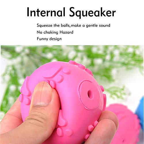 Dog Toys ，Dog Balls for Small Medium Large Dogs Squeaky Toy Balls 3 Pcs