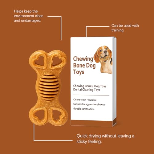 Dog Toys for Aggressive Chewers, Puppy Chew Options for Teething, Durable Design for Small to Medium Breeds, Ideal for Gentle or Moderate Chewing Needs（2 Pack）