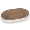PatiencET Oval Cat Scratcher Bed for Indoor Cats with Catnip - size: Oval Narrow - 1 Pack
