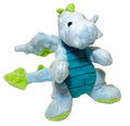goDog Bubble Plush Dragons Squeaky Dog Toy, Chew Guard Technology - Light Blue, Small - color: Bubble Plush Dragon - Light Blue, size: Small