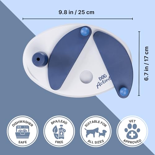 Trixie Push Away Dog Enrichment Toy, Intermediate Level 2 Dog Puzzle, Interactive Treat Game - style: Interactive