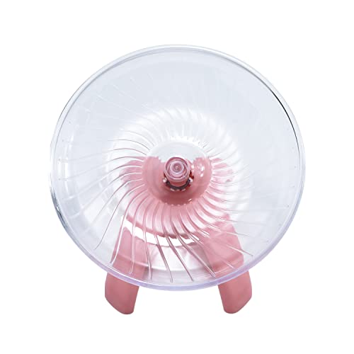 Litewoo Hamster Toys Wheel Exercise Flying Saucer,Silence Run Spinner, for Gerbil Rat Mouse Mice Hamster and Other Small Animal (Light Red) - color: Light Red