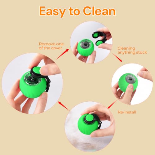 Interactive Cat Toys with Bird Sounds & 6 Speed Modes for Indoor Cats Play - color: A2 Green