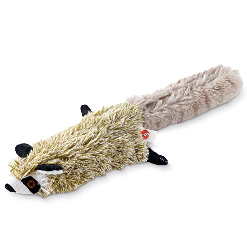 SPOT Flippin’ Skinneeez Raccoon Cat Toy with Catnip – Realistic Flopping Design, Touch-Activated Movement and Sounds, USB Rechargeable, Perfect for Indoor Cats, 15-Inch