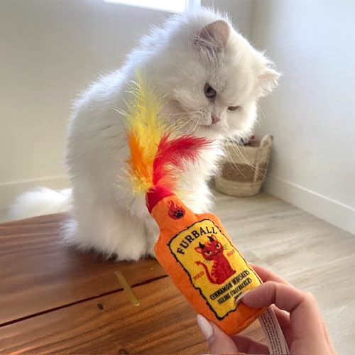 Haute Diggity Kitty Catweiser + Furball Set, Soft Plush Cat Toys - color: Multi - Catweiser + Furball Duo