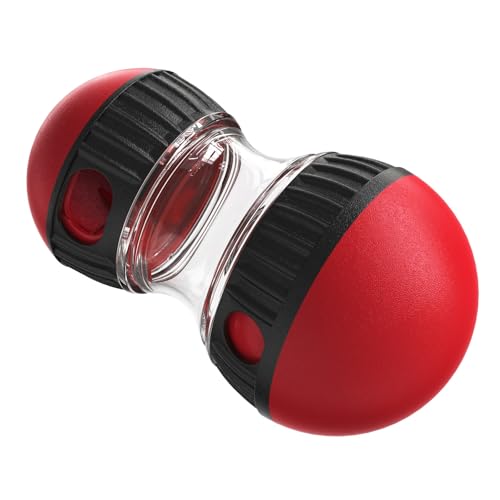 Dog Puzzle Toy Adjustable Treat Dispensing Ball ﻿Fun Slow Feeder - color: Red