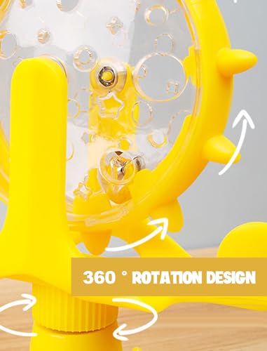 GLOGLOW Cat Puzzle Feeder, Windmill Toy - color: yellow