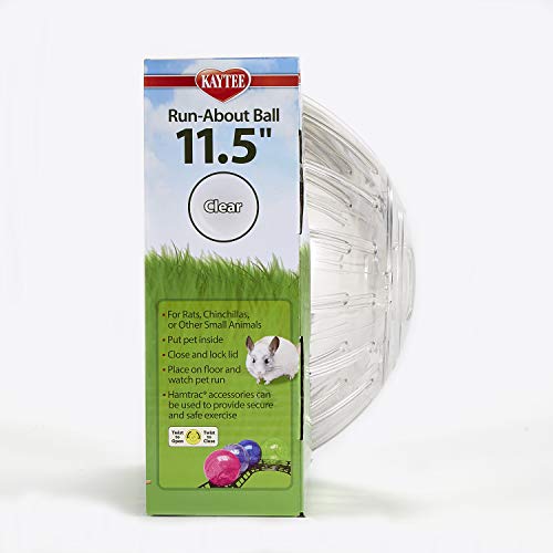 Kaytee 11.5" Clear Run-About Exercise Ball for Hamster & Gerbil Pets - color: Clear, size: 11.5"