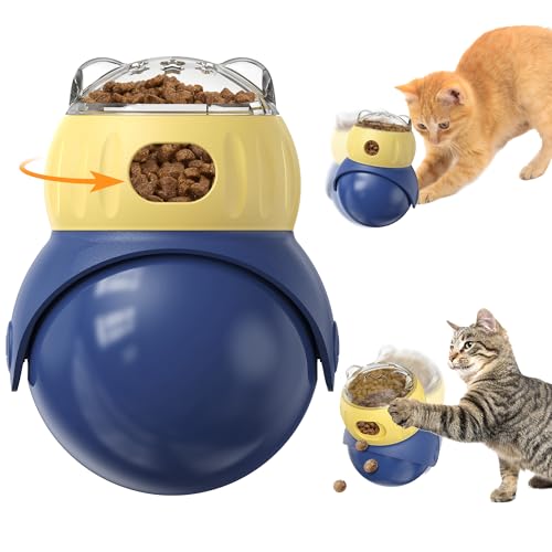 Cat Interactive Puzzle Toy, Adjustable Treat Dispenser