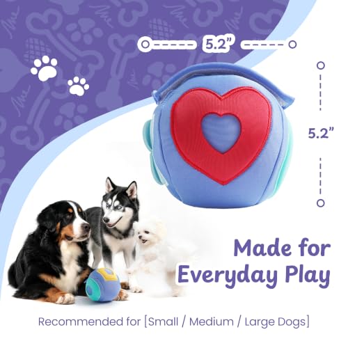Interactive Dog Toy, Treat-Hiding Geo Bouncing Ball with Shape Pockets - style: Geo Ball