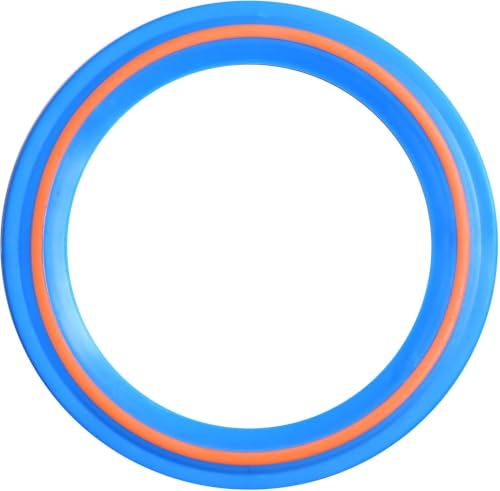 Flying Ring Disc for Age 4+ Kids Adults Beach Pool Toys - color: Yellow，Blue & Turquoise