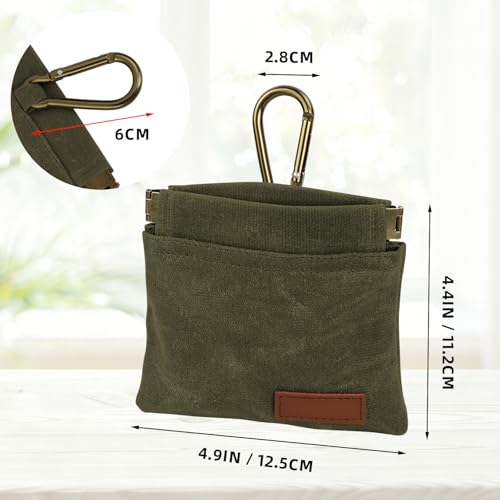 1 Pcs Pocket Pet Training Pouch,Dog Treat Pouch (Olive drab) - color: Olive drab