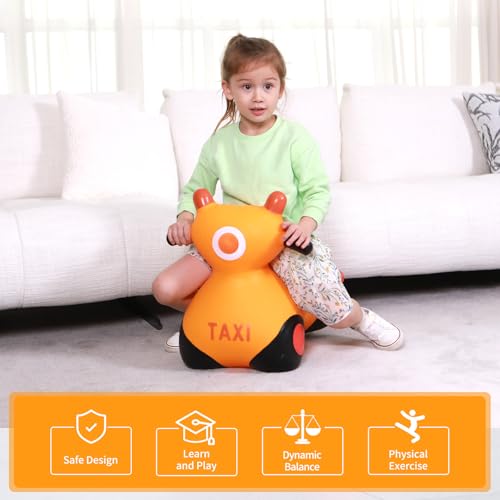 INPANY Kids Bouncy Car Hopper Toys, Kids Ride on Car, Gifts Toy for Kid - color: Orange Car