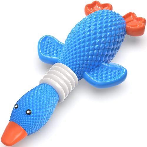 Vitscan Upgraded Nylon Goose Dog Toys for Aggressive Chewers Chewproof Duck - color: BLUE