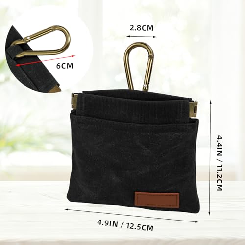 1 Pcs Pocket Pet Training Pouch,Dog Treat Pouch (Black) - color: Black